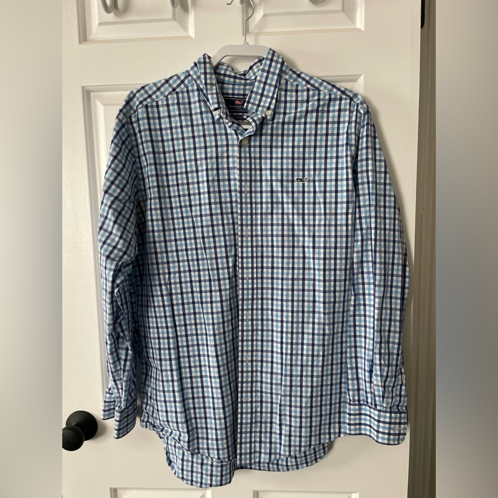 Vineyard Vines Slim Fit Whale Shirt, size large
